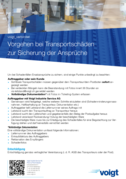 Vorgehen bei Transportschäden zur Sicherung der Ansprüche
